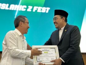 Gus Jazil usai peluncuran Pusat Studi Tafsir Nusantara yang dilakukan di sela acara Islamic Z Fest di Kampus UIN Syarif Hidayatullah, Jakarta, Selasa (29/10/2024).