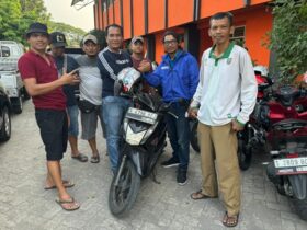 Motor wartawan Jombang berhasil ditemukan setelah dilaporkan hilang.(dokumen Polres)