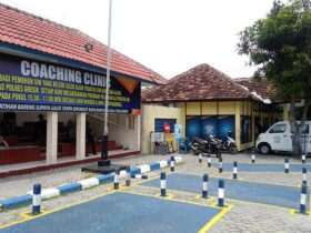 Lokasi uji SIM di Satpas Satlantas Polres Gresik.