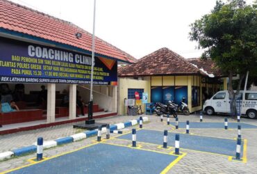 Lokasi uji SIM di Satpas Satlantas Polres Gresik.