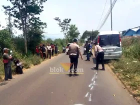 TKP Kecelakaan di Jl. Yos Sudarso, Bedali, Lawang (Andik Agus/Blok-a.com)