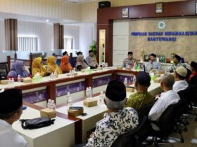 Kapolresta Banyuwangi, Kombes Pol rama Samtama Putra bersama jajaranya saat silaturahmi dengan Pimpinan Daerah Muhammadiyah Kabupaten Banyuwangi, Kamis (24/10/2024).