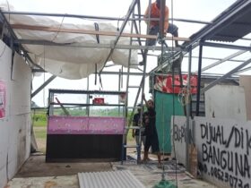 Angin Puting Beliung Terjang Mojokerto, 6 Kios-Atap Musala Rusak