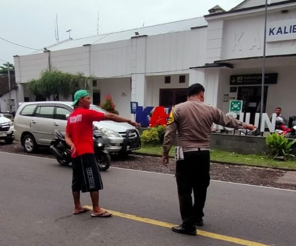 Lokasi kecelakaan di depan Stasiun Kalibaru, Banyuwangi, Kamis (7/11/2024), Sabtu (9/11/2024).(blok-a.com/Kuryanto)