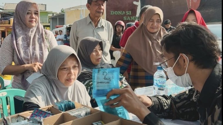 Tekan Kasus Stunting di Hulu Masalah, Nurochman - Heli Aktif Jemput Bola Keliling Periksa Ibu-ibu Hamil