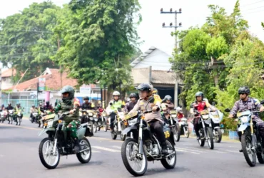 Patroli gabungan skala besar Polresta Banyuwangi, Selasa (26/11/2024).(dok. Humas Polresta Banyuwangi)