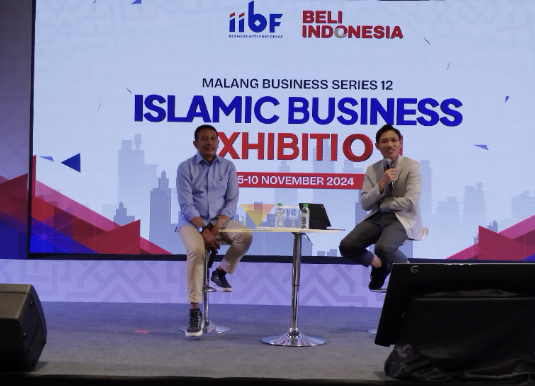 Wahyu Hidayat Saat Menghadiri IIBF di Grand Hall Matos, Kota Malang (blok-a.com / Yogga Ardiawan)