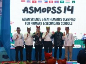 Pembukaan olimpiade matematika dan sains tingkat Asia, Asian Science & Mathematics Olympiad For Primary & Secondary Schools (ASMOPSS) ke-14 di Hotel El Royal Banyuwangi, Selasa (12/11/2024).(istimewa)