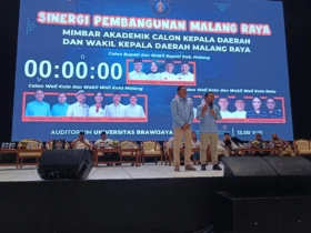 Paslon WALI, Wahyu Hidayat - Ali Muthohirin tampil cemerlang di debat Calon Kepala Daerah (Cakada) Pilkada 2024, di Auditorium Universitas Brawijaya (UB)