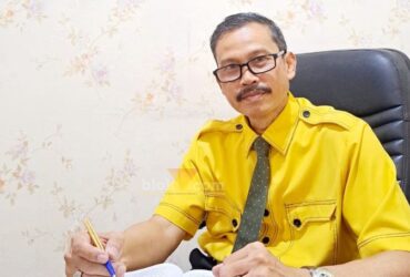 Andi Fajar Yulianto Wakil Ketua DPD Golkar Gresik siap maju mencalonkan ketua DPD PG Gresik pada Musda 2025 mendatang. (blok-a.com/ivan)