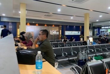 Suasana ruang tunggu untuk kenyamanan pelanggan di Stasiun Surabaya Gubeng.(dokumen KAI)