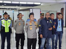 Dirreskrimum Polda Metro Jaya memberikan keterangan pers di bandara Soekarno-Hatta.(dokumen Polres)