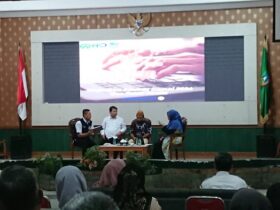 Acara Kopilaborasi di gedung Bung Tomo Pemkab Jombang.(Blok-a.com/Syahrul Wijaya)