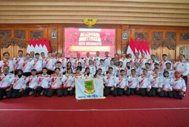 Para atlet POPDA dan Peparpeda Jatim 2024 dari Kota Mojokerto.(dokumen Kominfo)