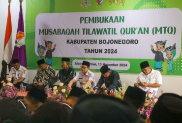 Pembukaan MTQ Bojonegoro 2024 di Aula Masjid Al Birru Pertiwi, Kecamatan Dander, Rabu pagi (13/11/2024).