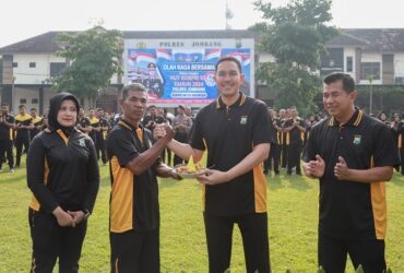 Kapolres Jombang AKBP Eko Bagus Riyadi dalam acara HUT Korpri ke-53.(dokumen Polres)