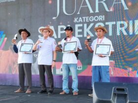 Kontes dan Pameran Ternak tahun 2024 di Pasar Hewan Desa Kedungbondo Kecamatan Balen, Rabu (20/11/2024).