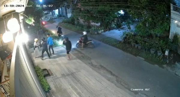 Rekaman CCTV yang memperlihatkan pengeroyokan seorang pemuda di Dusun Pajaran.(dokumen Polres)
