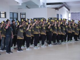 Pelepasan kontingen POPDA XIV dan PEPARPEDA II Jawa Timur, Rabu (30/10/2024). (Foto: Diskominfo Jember untuk blok-a.com)