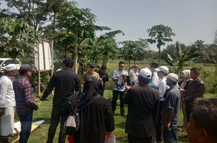 Pemeriksaan lokasi sengketa tanah di Kediri