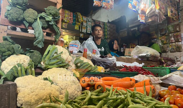 Harga bahan pangan di Pasar Kepanjen, Kabupaten Malang meroket saat musim hujan (Blok-a.com/ Putu Ayu Pratama S)