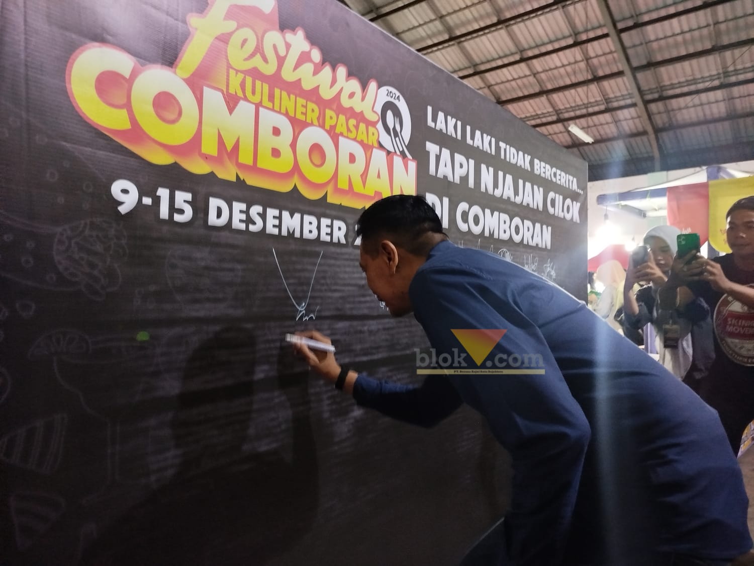 Persiapan 1000 Event, Wahyu Hidayat Datangi Festival Kuliner Pasar Comboran