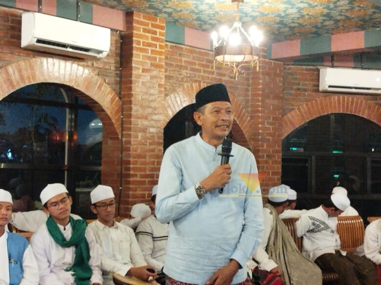 Wahyu Hidayat saat menghadiri acara tasyakuran kemenangan paslon WALI (blok-a.com / Yogga Ardiawan)