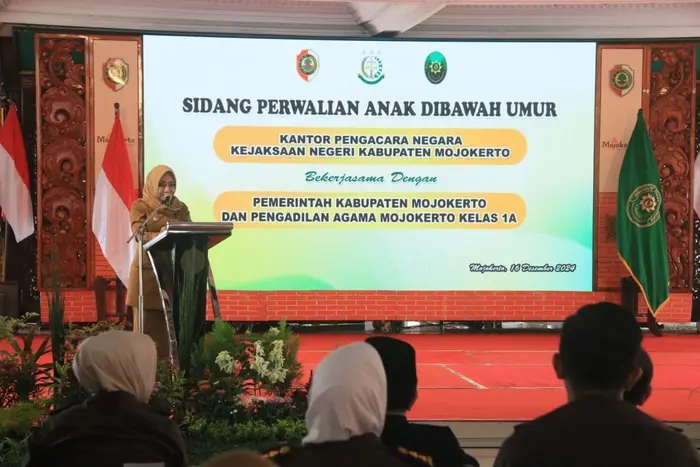 Suasana sidang perwalian anak di pendopo kabupaten Mojokerto.(blok-a.com/Syahrul Wijaya)