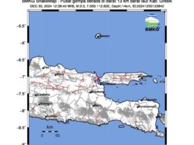 Peta guncangan gempa rilis resmi BMKG.(blok-a.com/Ivan)