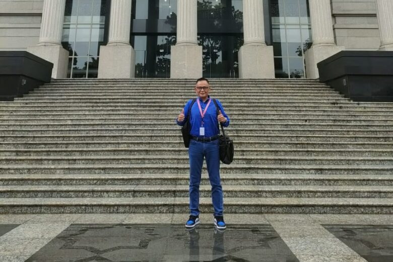 Penasehat hukum paslon Bambang Rianto - Bayu Setyo Kuncoro (Bambang-Bayu), Joko Trisno Mudiyanto, SH. (Foto : blok-a.com/Fajar)