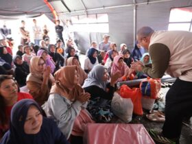 Wakil Ketua DPR RI, Cucun Ahmad Syamsurijal di lokasi bencana Sukabumi, Jumat (6/12/2024).