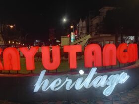 Signage Kayutangan Heritage yang dilaporkan sempat mengalami kerusakan.