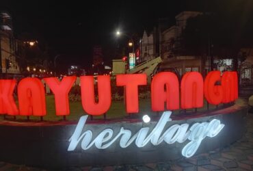 Signage Kayutangan Heritage yang dilaporkan sempat mengalami kerusakan.