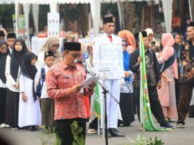Pembukaan MTQ II 2024 di halaman pendopo Kabupaten Mojokerto.(blok-a.com/Syahrul Wijaya)