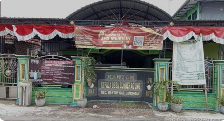 Kantor Desa Sumberagung, Kecamatan Mantup, Lamongan.
