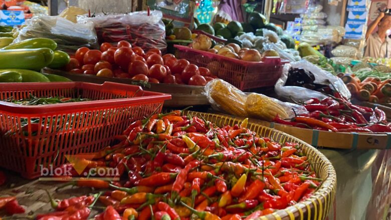 Harga cabai rawit di Pasar Kepanjen, Kabupaten Malang melonjak saat cuaca ekstrem (blok-a.com/ Putu Ayu Pratama S)