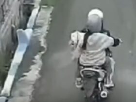 Viral! Dua Pengendara Sepeda Motor Terekam CCTV Diduga Buang Bayi