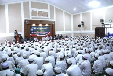 Refleksi akhir tahun dan doa bersama WBP Rutan Situbondo di Aula Baharuddin Lopa, Selasa (31/12/2024).