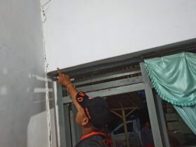 Rumah rusak akibat tanah gerak di Kecamatan Kalipare, Kabupaten Malang (dok. BPBD Kabupaten Malang)