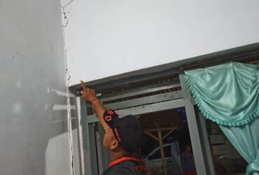 Rumah rusak akibat tanah gerak di Kecamatan Kalipare, Kabupaten Malang (dok. BPBD Kabupaten Malang)