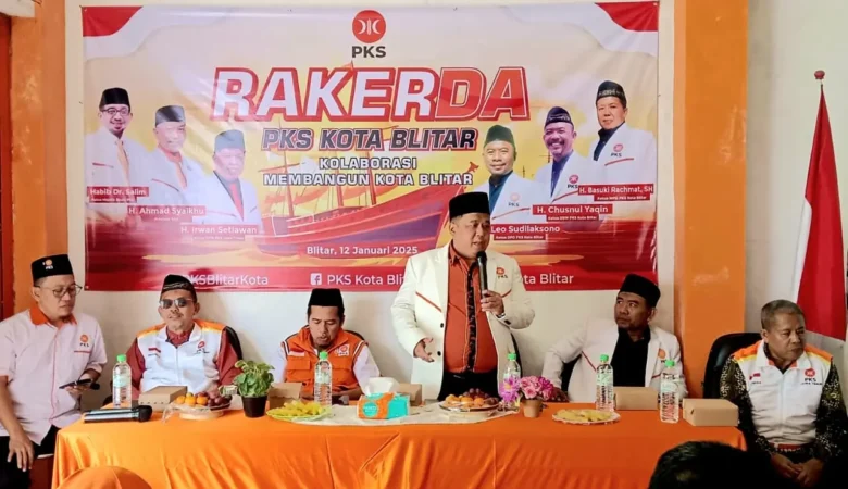 DPD PKS gelar Rakerda di Kantor PKS Kota Blitar, Jalan Kabaena, Kecamatan Sananwetan, Minggu (12/01/2025).(blok-a.com/Fajar)
