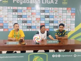 Media Officer Gresik United memberikan keterangan kepada awak media.(istimewa)