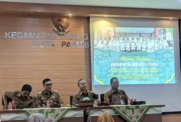 Kecamatan Panggungrejo, Kota Pasuruan, menerima kunjungan Kecamatan Depok, Kabupaten Sleman, Selasa (21/1/2025).