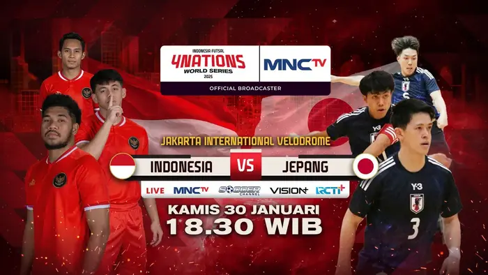 Laga perdana turnamen internasional 4 Nations World Series 2025 di MNCTV.