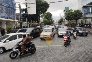 Kondisi arus lalu lintas di kawasan Kayutangan Heritage (blok-a.com / Yogga Ardiawan)