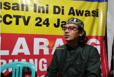 Moch Zainullah, inisiator Pos Pantau Kebersihan di Kawasan Jembatan Pasar Gadang (blok-a.com / Yogga Ardiawan)