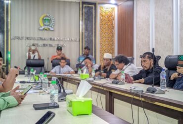 Audensi perubahan susunan AKD di Kantor DPRD Kabupaten Pasuruan.