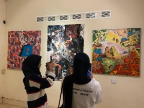 Antusiasme pengunjung Pameran Indonesia Core, Sabtu (25/1/2025) di Baraka & Belantara, Kota Malang. (blok-a.com / Muhammad Berril Labiq)