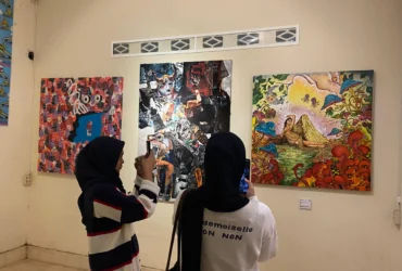 Antusiasme pengunjung Pameran Indonesia Core, Sabtu (25/1/2025) di Baraka & Belantara, Kota Malang. (blok-a.com / Muhammad Berril Labiq)