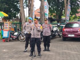 Pengamanan Liga 4 Group A dan B PSSI Jatim 2025, yang diselenggarakan di Stadion Diponegoro Banyuwangi, Senin (6/1/2025).(istimewa)